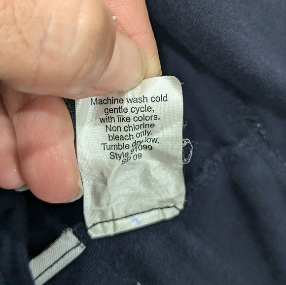 J.Crew Woman Navy Blue Cowl Neck Poncho  T-Shirt Fabric Stretchy Flowy Casual S - Picture 9 of 9